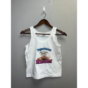 Womens Vintage  Iron On Tank Shirt Roach Department Mischief 80s Tee Women Small